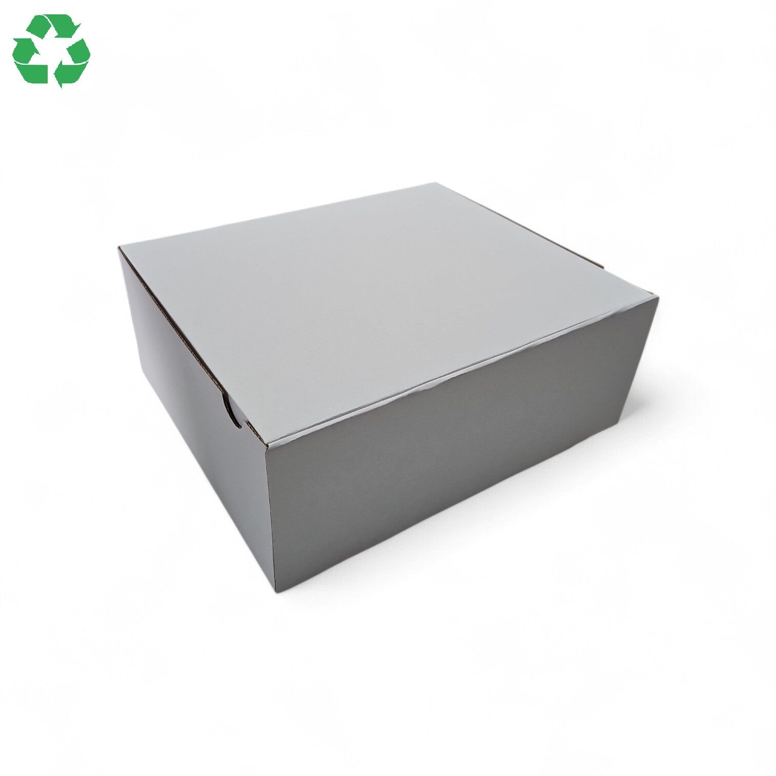 Cutie din carton cu autoformare 34.5x24.5x14.5cm, 345x245x145mm, carton alb microondulat - imagine 3