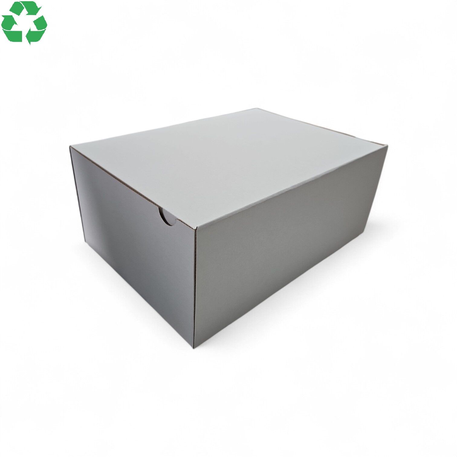 Cutie din carton cu autoformare 35.5x34.5x12.5cm, 355x345x125mm, carton alb microondulat