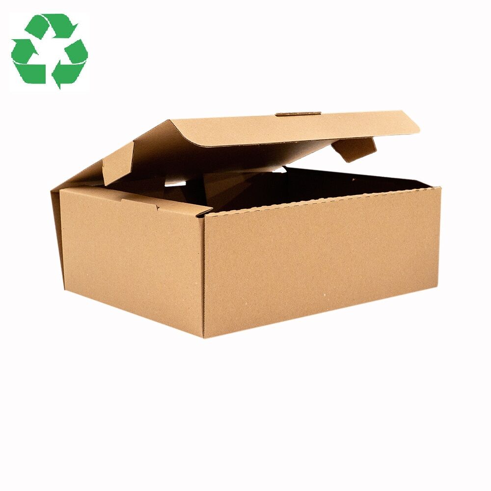 Cutie din carton pentru pizza callzone, 260x200x90mm, carton natur microondulat